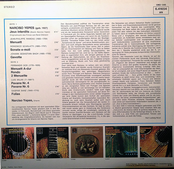 Narciso Yepes - Jeux Interdits | Decca (SMD 1349) - 2 Narciso Yepes - Jeux Interdits | Decca (SMD 1349) - 2