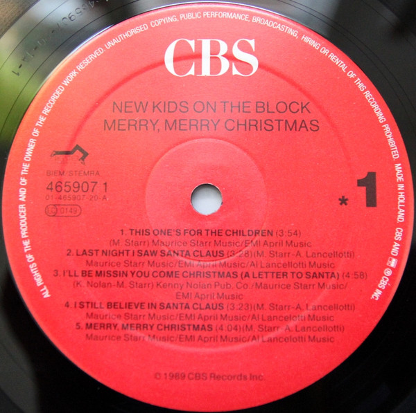 New Kids On The Block - Merry, Merry Christmas | CBS (465907 1) - 3 New Kids On The Block - Merry, Merry Christmas | CBS (465907 1) - 3