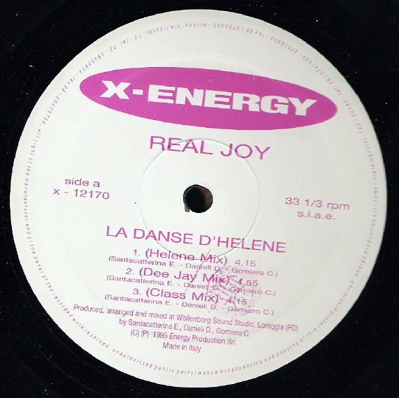 Real Joy - La Danse D'Hélène | X-Energy Records (X-12170) - 3 Real Joy - La Danse D'Hélène | X-Energy Records (X-12170) - 3