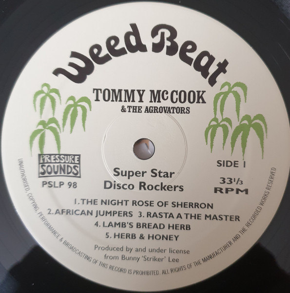 Tommy McCook & The Aggrovators - Super Star - Disco Rockers | Weed Beat (PSLP98) - 3 Tommy McCook & The Aggrovators - Super Star - Disco Rockers | Weed Beat (PSLP98) - 3
