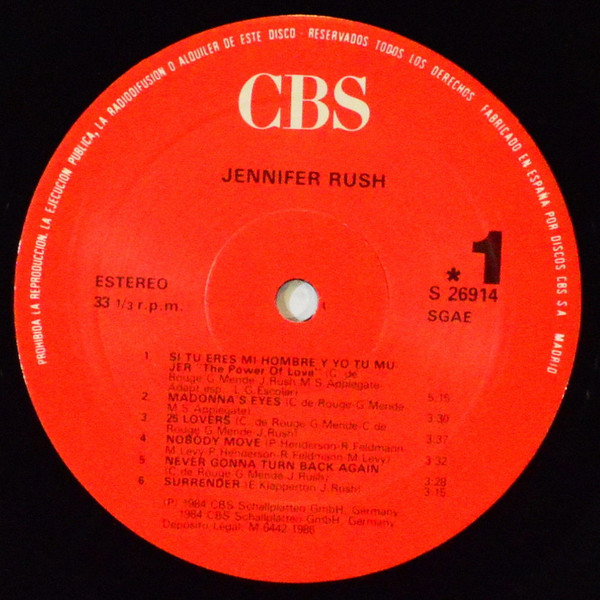 Jennifer Rush - Jennifer Rush | CBS (S 26914) - 3 Jennifer Rush - Jennifer Rush | CBS (S 26914) - 3