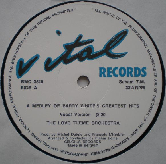 The Love Theme Orchestra / Brooklyn Express - Medley Of Barry White's Greatest Hits / -69- (Super '86 Mix) | Vital Records (BMC 3519) - 3 The Love Theme Orchestra / Brooklyn Express - Medley Of Barry White's Greatest Hits / -69- (Super '86 Mix) | Vital Records (BMC 3519) - 3
