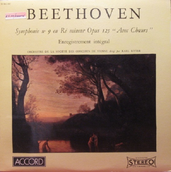 Ludwig van Beethoven - Wiener Konzertverein Dirigé Par Karl Ritter - Symphonie N° 9 En Ré Mineur Opus 125 “Avec Chœurs” | Accord (30 RC 837) - main