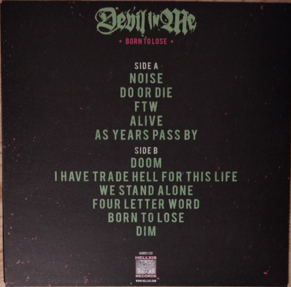 Devil In Me - Born To Lose | Hellxis Records (HX057/023) - 2