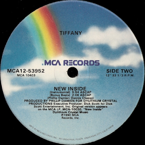 Tiffany - New Inside | MCA Records (MCA 12-53952) - 4