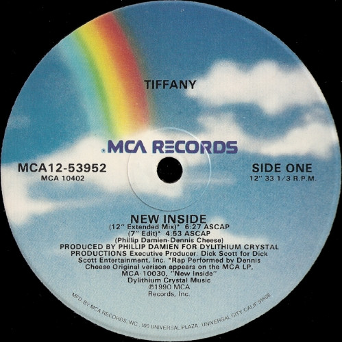 Tiffany - New Inside | MCA Records (MCA 12-53952) - 3