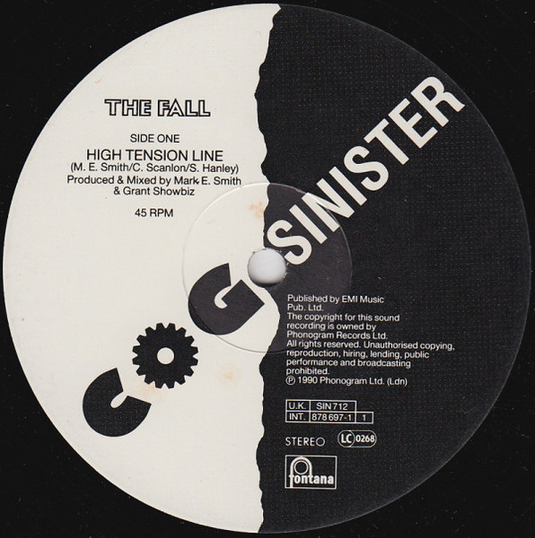 The Fall - High Tension Line | Cog Sinister (SIN 712) - 3 The Fall - High Tension Line | Cog Sinister (SIN 712) - 3