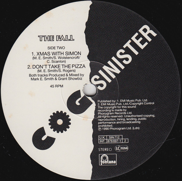 The Fall - High Tension Line | Cog Sinister (SIN 712) - 4 The Fall - High Tension Line | Cog Sinister (SIN 712) - 4