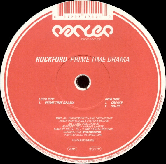 Rockford - Prime Time Drama | Danced Records (D003) - 2
