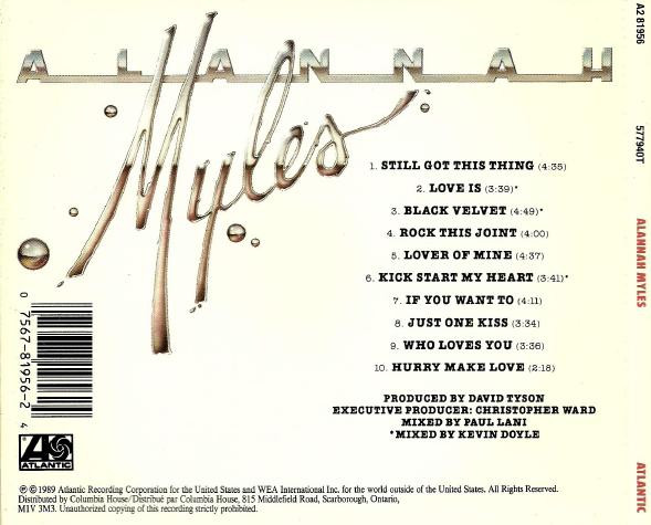 Alannah Myles - Alannah Myles | Atlantic (A2 81956) - 3 Alannah Myles - Alannah Myles | Atlantic (A2 81956) - 3