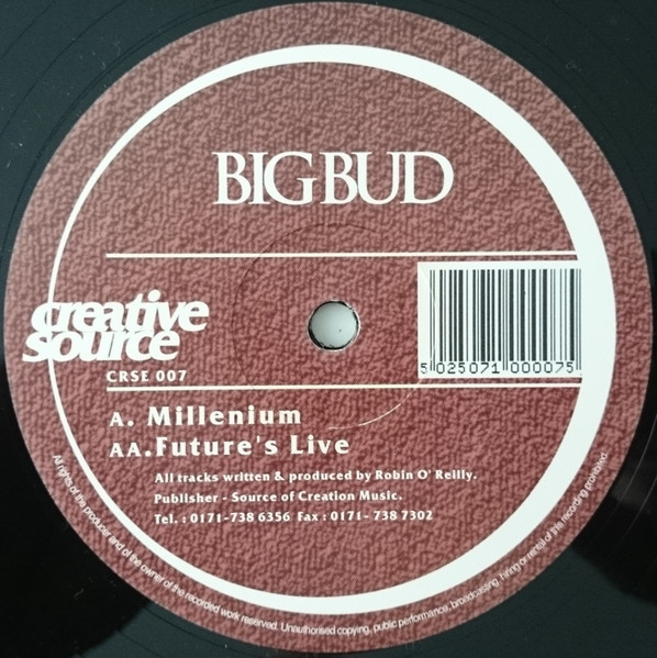 Big Bud - Millenium / Future's Live | Creative Source (CRSE 007) - 3