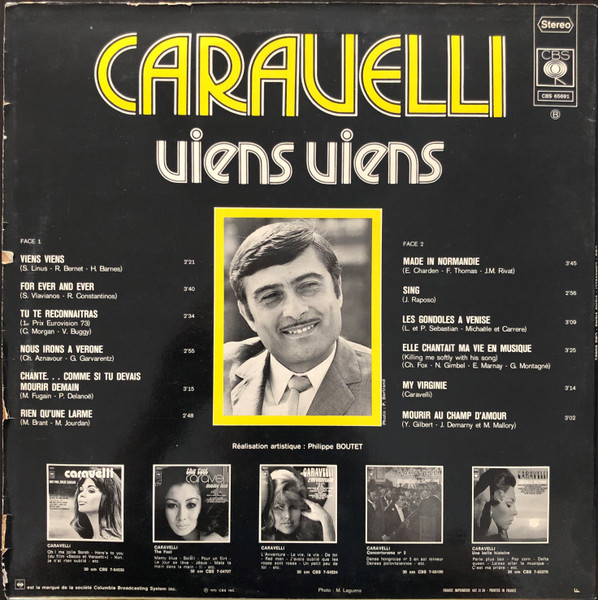 Caravelli - Viens Viens | CBS (65691) - 2 Caravelli - Viens Viens | CBS (65691) - 2