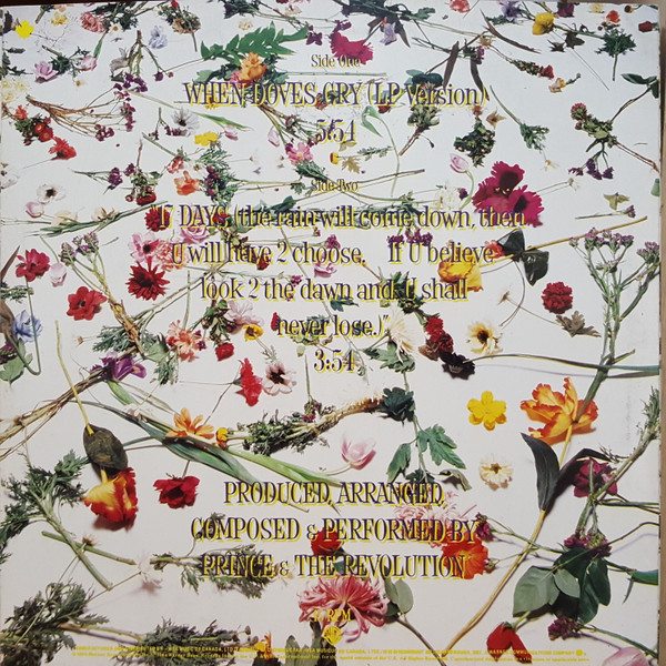 Prince And The Revolution - When Doves Cry (12") [Vinyl] | Warner Bros. Records (92 02280) - 2