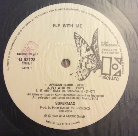 Supermax - Fly With Me | Elektra (G 52128) - 3
