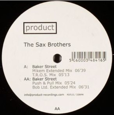 The Sax Brothers - Baker Street | Product Recordings (PDT15) - main