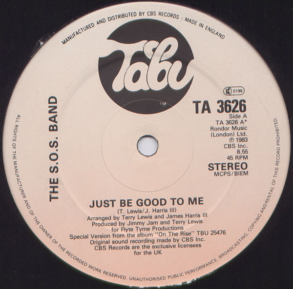 The S.O.S. Band - Just Be Good To Me | Tabu Records (TA 3626) - 3 The S.O.S. Band - Just Be Good To Me | Tabu Records (TA 3626) - 3