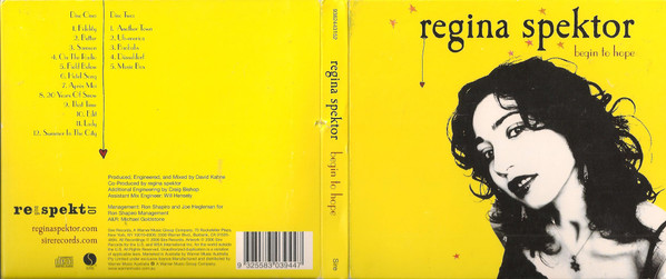 Regina Spektor - Begin To Hope | Sire (9362443152) - 2 Regina Spektor - Begin To Hope | Sire (9362443152) - 2