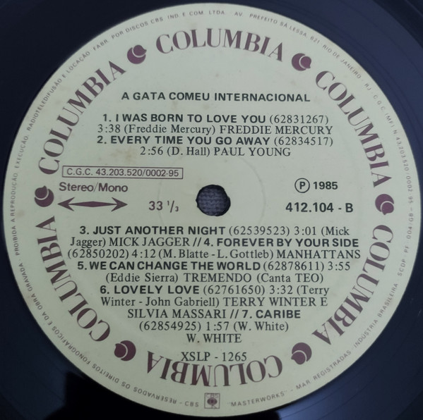 Various - A Gata Comeu (Internacional) | Opus/Columbia (412.104) - 4