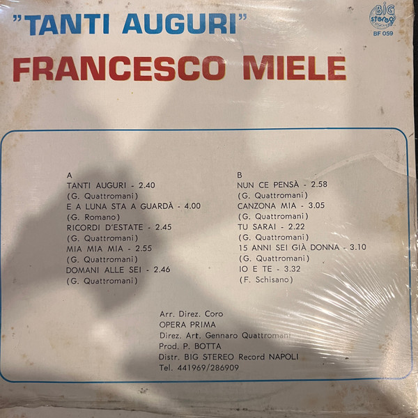 Francesco Miele - Tanti Auguri | Big Stereo Record (BF 059) - 2 Francesco Miele - Tanti Auguri | Big Stereo Record (BF 059) - 2