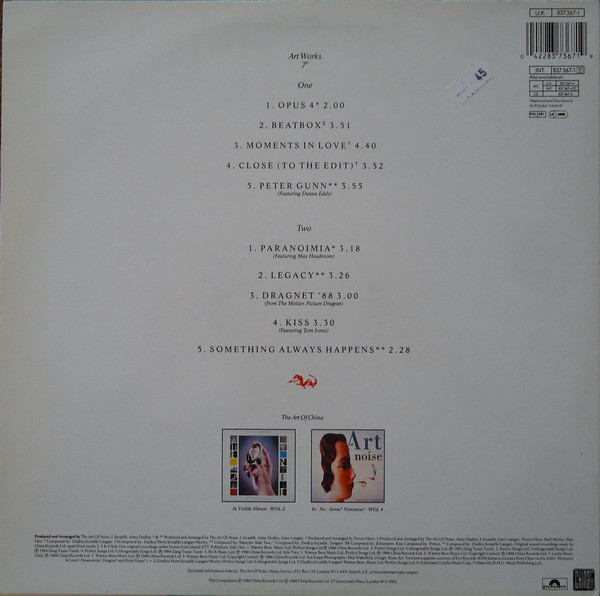 The Art Of Noise - The Best Of The Art Of Noise | China Records (837 367-1) - 2