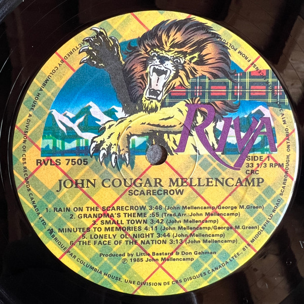 John Cougar Mellencamp - Scarecrow [Vinyl] | Riva (RVLS 7505) - 3