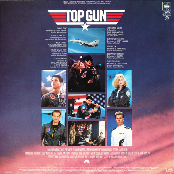 Various - Top Gun (Original Motion Picture Soundtrack) | CBS (CBS 70296) - 2 Various - Top Gun (Original Motion Picture Soundtrack) | CBS (CBS 70296) - 2