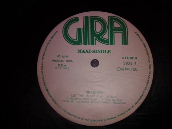 Shannon - Let The Music Play | Gira (EM M/700) - 3