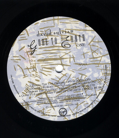 David Sylvian - Gone To Earth | Virgin (VDLI) - main