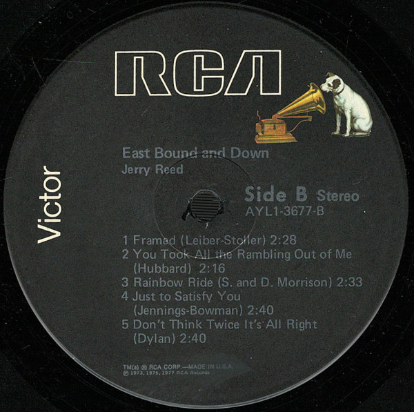 Jerry Reed - East Bound And Down | RCA (AYL1-3677) - 4