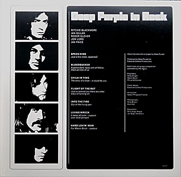 Deep Purple - In Rock | Warner Bros. Records (WS 1877) - 4