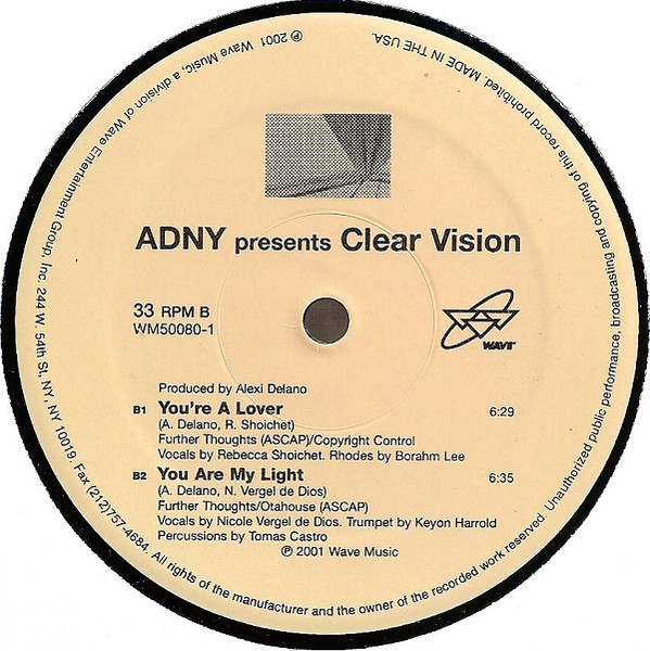 ADNY - Clear Vision | Wave Music (WM50080-1) - 2 ADNY - Clear Vision | Wave Music (WM50080-1) - 2