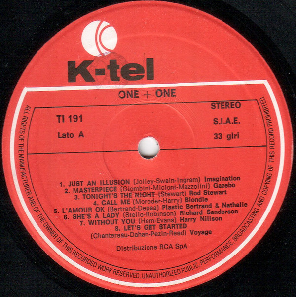 Various - One + One - A Great Collection Of Love Songs | K-Tel (TI 191) - 3