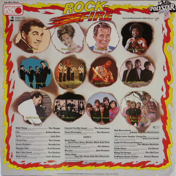 Various - Rock-Fire - Die Top-Hits Der 60er Jahre | Polystar (0060 265) - 2