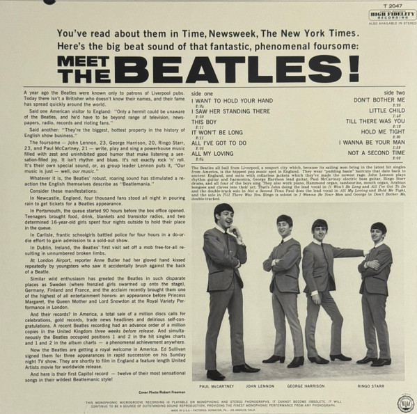 The Beatles - Meet The Beatles! | Capitol Records (0602468019718) - 2 The Beatles - Meet The Beatles! | Capitol Records (0602468019718) - 2