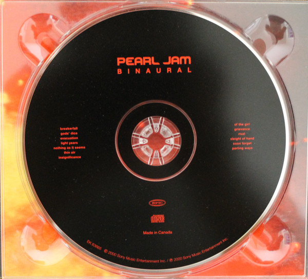Pearl Jam - Binaural [CD] | Epic (EK 63665) - 3
