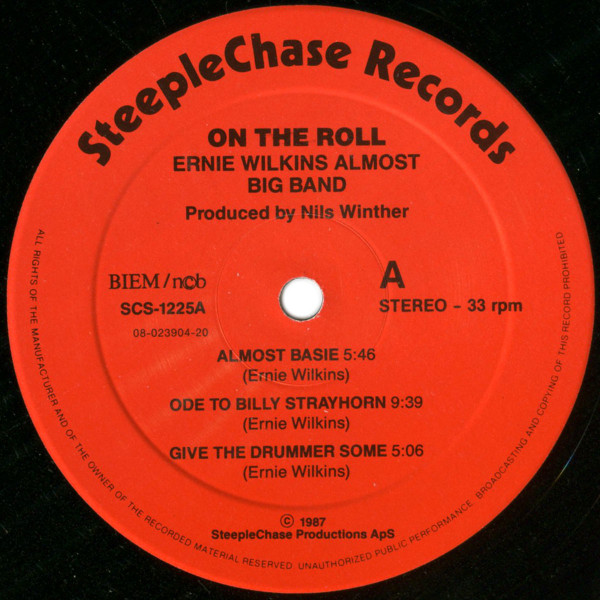 Ernie Wilkins Almost Big Band - On The Roll | SteepleChase (SCS 1225) - 3