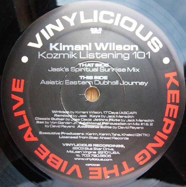Kimani Wilson - Kozmik Listening 101 | Vinylicious Recordings (K2R00061)
