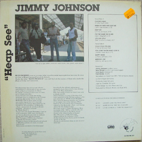 Jimmy Johnson - Heap See | Blue Phoenix (33.720) - 2 Jimmy Johnson - Heap See | Blue Phoenix (33.720) - 2