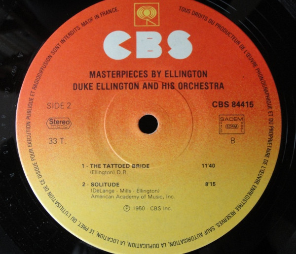 Duke Ellington And His Orchestra - Masterpieces By Ellington | CBS (84415) - 4