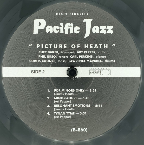Chet Baker • Art Pepper • Phil Urso - Picture Of Heath | Pacific Jazz (PJ-18) - 4