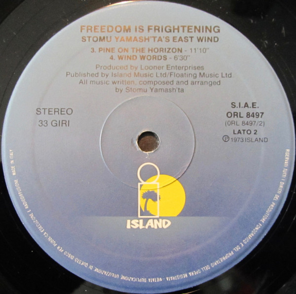 Stomu Yamash'ta's East Wind - Freedom Is Frightening | Island Records (ORL 8497) - 4 Stomu Yamash'ta's East Wind - Freedom Is Frightening | Island Records (ORL 8497) - 4
