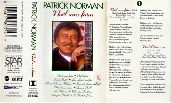 Patrick Norman - Noël Sans Faim | Les Disques Star Records Inc. (STR-4-8037) - 2