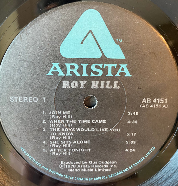 Roy Hill - Roy Hill | Arista (AB 4151) - 3