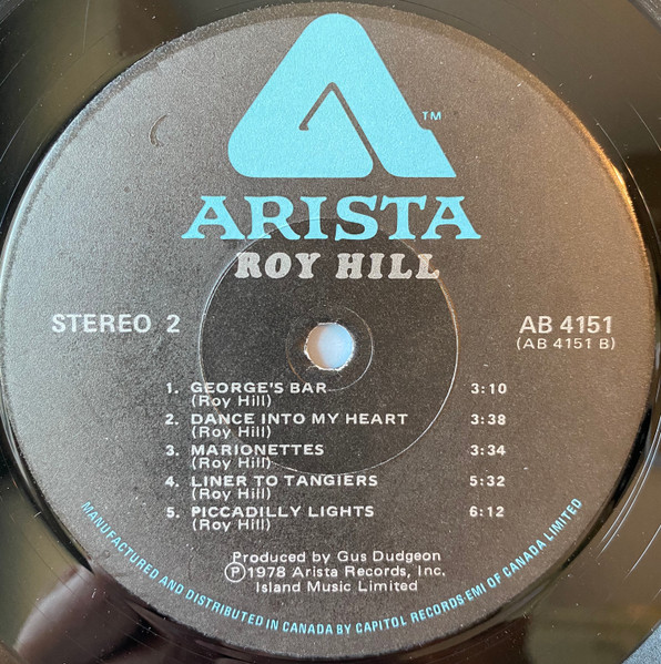 Roy Hill - Roy Hill | Arista (AB 4151) - 4