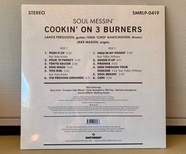 Cookin' On 3 Burners - Soul Messin' | Soul Messin' Records (SMRLP-0419) - 4 Cookin' On 3 Burners - Soul Messin' | Soul Messin' Records (SMRLP-0419) - 4