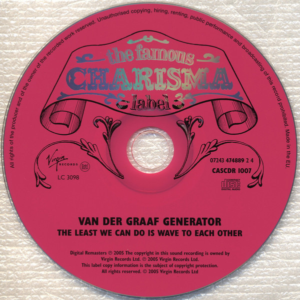 Van Der Graaf Generator - The Least We Can Do Is Wave To Each Other | Virgin (7243 4 74889 2 4) - 3