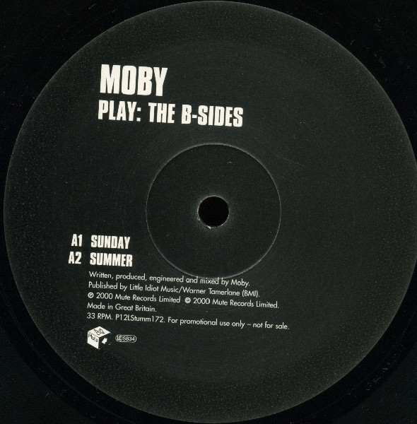 Moby - Play: The B-Sides | Mute (P12LStumm172) - 3