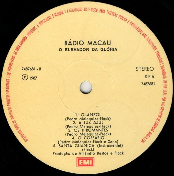 Rádio Macau - O Elevador Da Glória | EMI (7487681) - 4