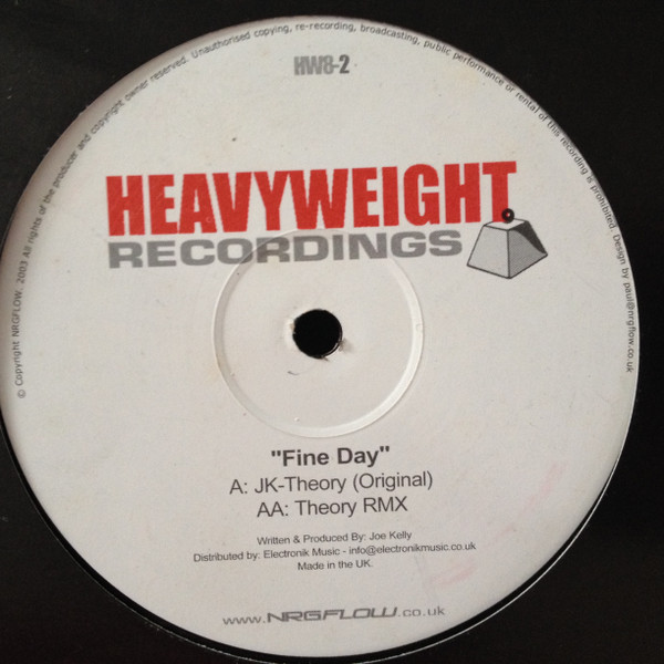 JK Theory - Fine Day | Heavyweight Recordings (HW8-2) - main