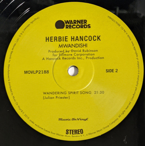 Herbie Hancock - Mwandishi | Music On Vinyl (MOVLP2188) - 4 Herbie Hancock - Mwandishi | Music On Vinyl (MOVLP2188) - 4
